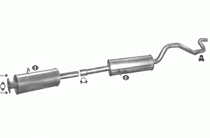 C-Max Auspuffanlage 16V Montagesatz Ford Focus II Fliessheck 5-Türig