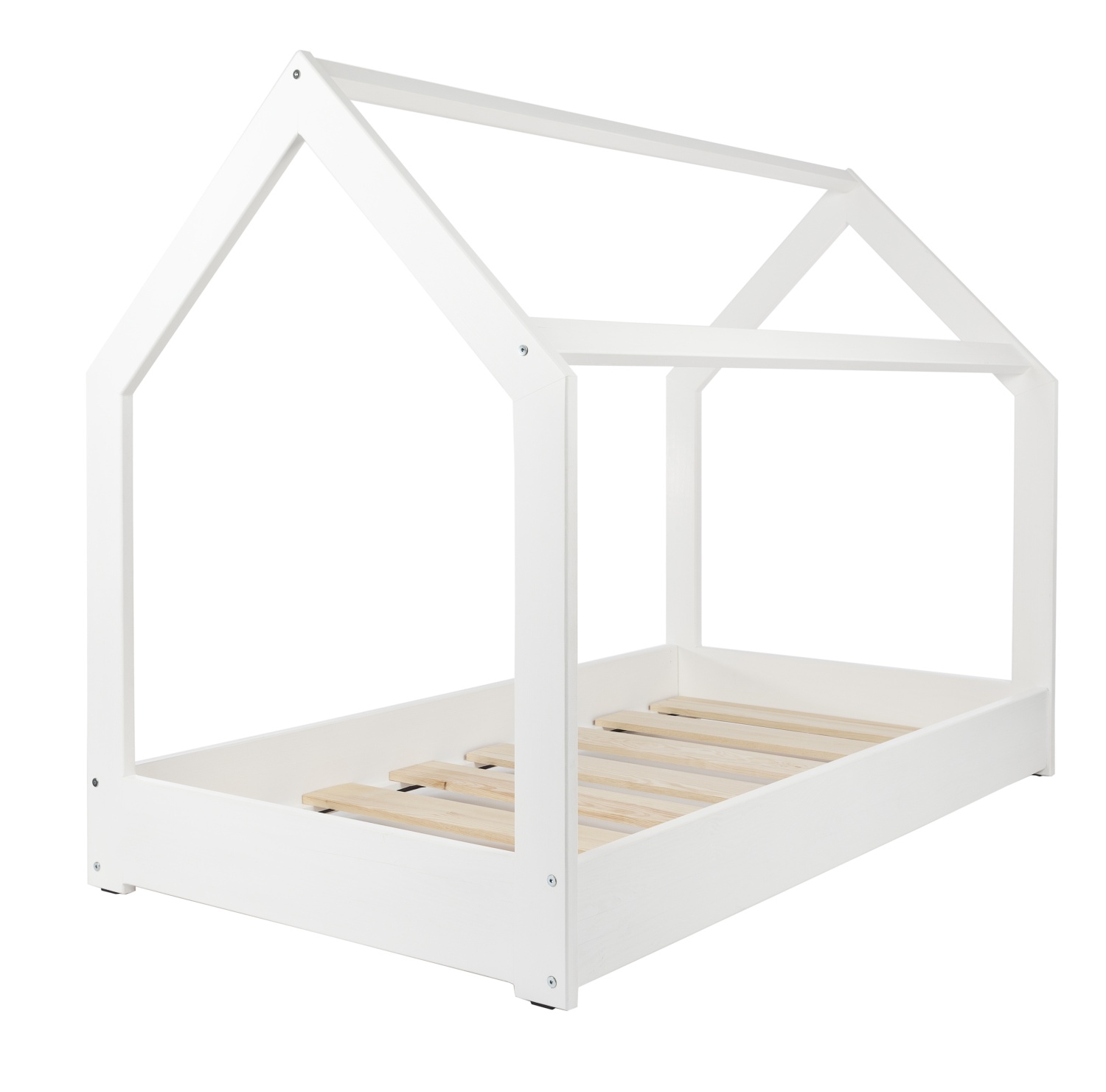 Wooden bed, Scandinavian style, modern, kids bed, home bed, 160x80 - Picture 8 of 12