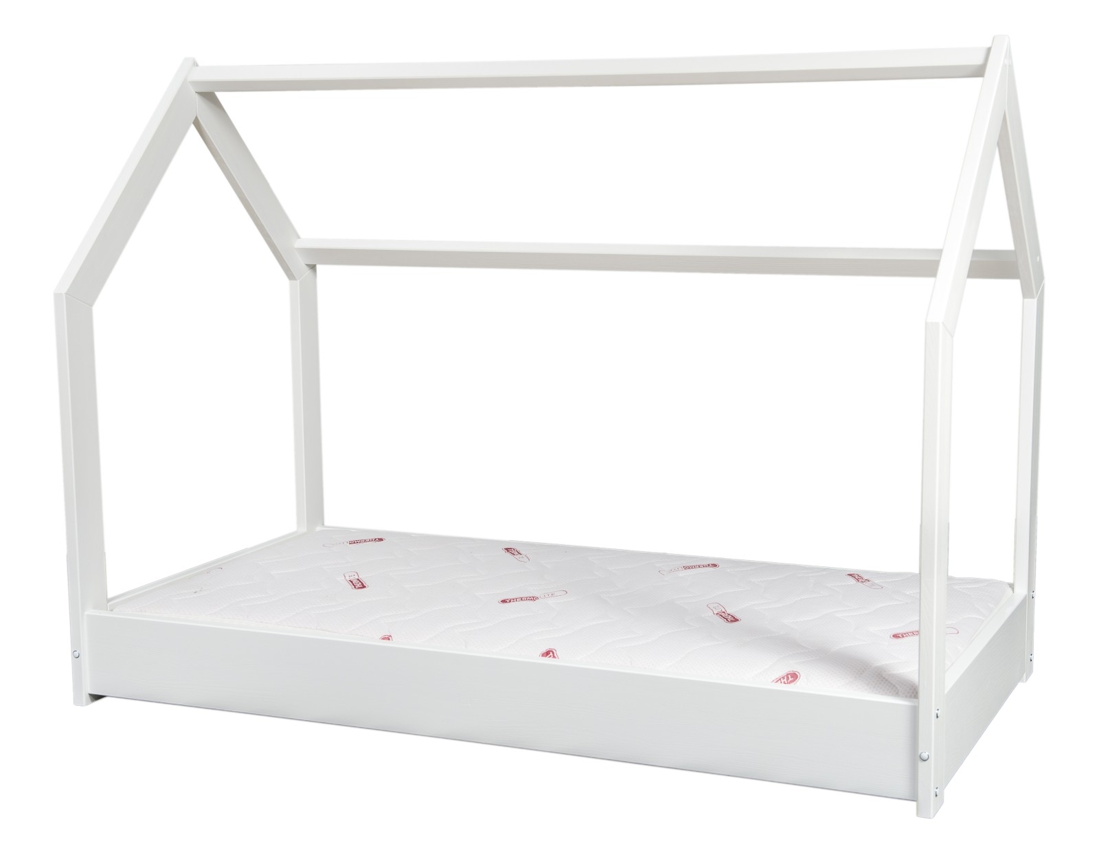Wooden, Scandinavian style kids bed + STANDARD mattress set, house bed 160x80 - Picture 2 of 7