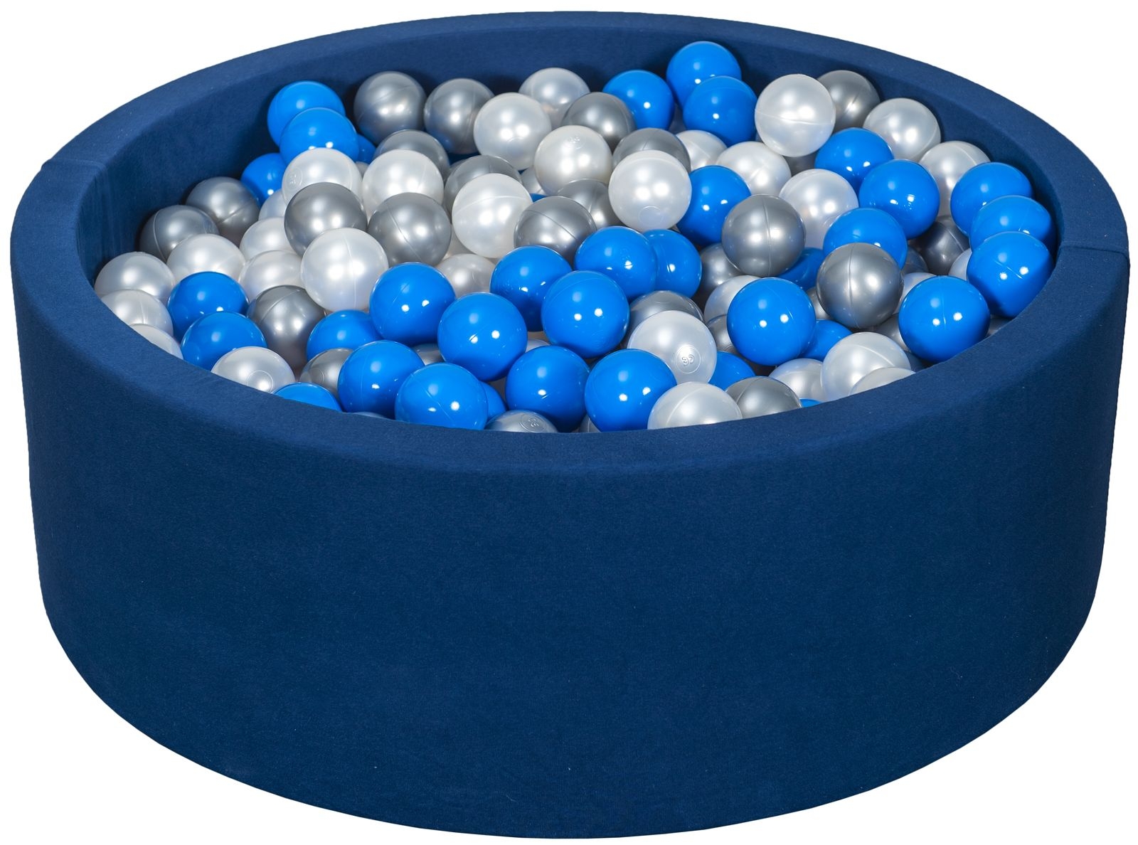 Piscina rotonda blu per bambini con 450 palline colorate