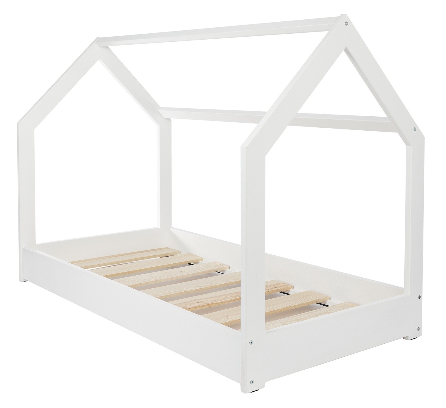 Wooden, Scandinavian style kids bed + STANDARD mattress set, house bed 160x80 - Picture 4 of 7